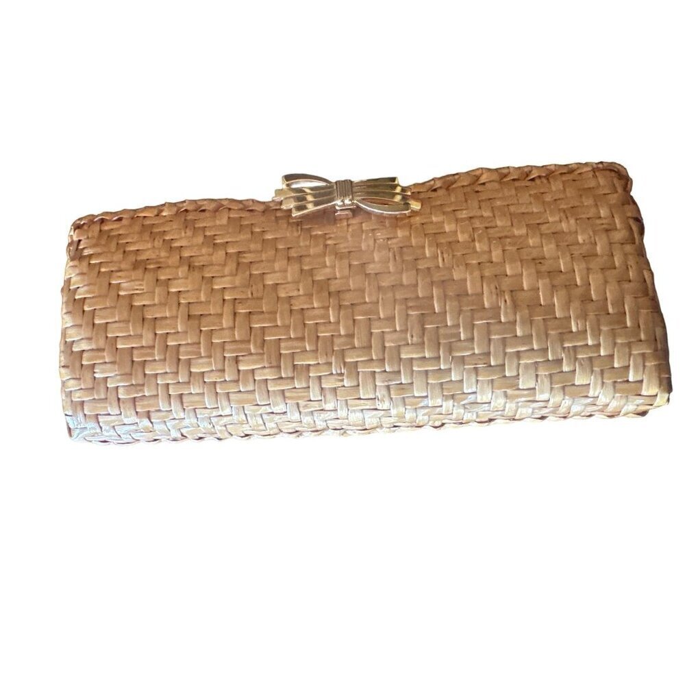 Rodo Vintage Straw Wicker Clutch Purse Made in Italy - Picture 6 of 6